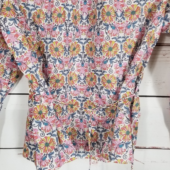 J. Crew x Liberty | Honeysuckle Floral Tie Waist Top NEW - Picture 6 of 11